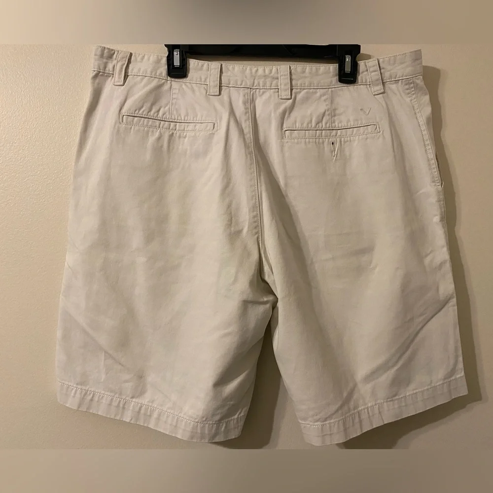 Mens Callaway White‎ Chino Khaki Golf Shorts 4-Pocket Size 40 Waist